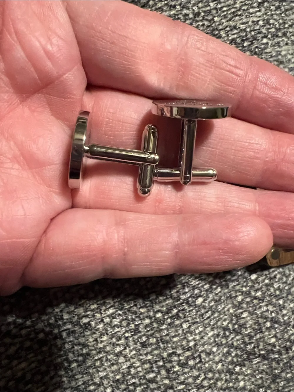 Father of the Bride Cuff Links and Tie Clip Set